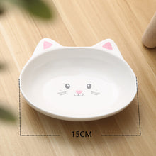 Load image into Gallery viewer, New Dog Cat Bowls Ceramic Travel Cartoon Letter Cat Feeding Feeder Water Bowl for Pet Dog Cats Puppy Outdoor Food Dish
