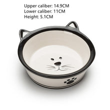 Load image into Gallery viewer, New Dog Cat Bowls Ceramic Travel Cartoon Letter Cat Feeding Feeder Water Bowl for Pet Dog Cats Puppy Outdoor Food Dish
