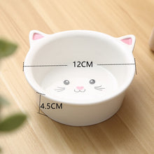 Load image into Gallery viewer, New Dog Cat Bowls Ceramic Travel Cartoon Letter Cat Feeding Feeder Water Bowl for Pet Dog Cats Puppy Outdoor Food Dish
