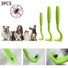 Load image into Gallery viewer, 3PCS 2 Colors Fleas Lice Twister Hook Tools Dog Cat Pet Cleaner Pet Supplies Tick Remover Tool Tweezers Puppies Drop Shipping
