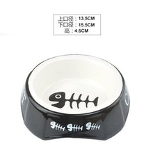 Load image into Gallery viewer, New Dog Cat Bowls Ceramic Travel Cartoon Letter Cat Feeding Feeder Water Bowl for Pet Dog Cats Puppy Outdoor Food Dish
